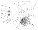 Hydro Transaxle Diagram and Parts List for 72064 6900001-6999999 - 1996 Toro Lawn Tractor