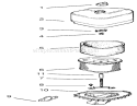 Air Intake/filtration Diagram and Parts List for 72046 7900001-7999999 - 1997 Toro Lawn Tractor