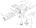 Crankcase Diagram and Parts List for 72046 7900001-7999999 - 1997 Toro Lawn Tractor