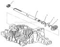 Axle Shaft Diagram and Parts List for 72046 7900001-7999999 - 1997 Toro Lawn Tractor