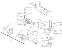 Fuel System Diagram and Parts List for 72046 7900001-7999999 - 1997 Toro Lawn Tractor