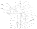 Hydro Drive Components Diagram and Parts List for 72046 7900001-7999999 - 1997 Toro Lawn Tractor