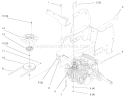 Hydro Transaxle Diagram and Parts List for 72046 7900001-7999999 - 1997 Toro Lawn Tractor