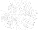 Lift Lever And Height Of Cut Diagram and Parts List for 72046 7900001-7999999 - 1997 Toro Lawn Tractor