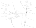 Lower Steering Diagram and Parts List for 72046 7900001-7999999 - 1997 Toro Lawn Tractor