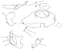 Blower Housing & Baffles Diagram and Parts List for 72046 7900001-7999999 - 1997 Toro Lawn Tractor