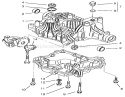 Transaxle Case Diagram and Parts List for 72046 7900001-7999999 - 1997 Toro Lawn Tractor