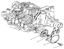 Brake Diagram and Parts List for 72046 7900001-7999999 - 1997 Toro Lawn Tractor