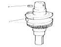 Crankshaft Diagram and Parts List for 72064 8900001-8900599 - 1998 Toro Lawn Tractor