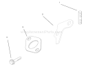 Exhaust Diagram and Parts List for 72064 8900001-8900599 - 1998 Toro Lawn Tractor