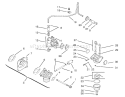 Fuel System Diagram and Parts List for 72064 8900001-8900599 - 1998 Toro Lawn Tractor
