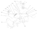 Fuel Tank and Hydro Reservoir Diagram and Parts List for 72064 8900001-8900599 - 1998 Toro Lawn Tractor