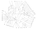 Lift Lever and Height Of Cut Diagram and Parts List for 72064 8900001-8900599 - 1998 Toro Lawn Tractor