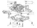 Transaxle Case Diagram and Parts List for 72064 8900001-8900599 - 1998 Toro Lawn Tractor