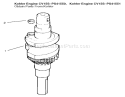 Crankshaft Diagram and Parts List for 72070 9900001-9999999 - 1999 Toro Lawn Tractor