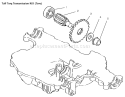 Final Pinion Diagram and Parts List for 72070 9900001-9999999 - 1999 Toro Lawn Tractor