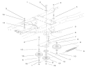Hydro Drive Components Assembly Diagram and Parts List for 72070 9900001-9999999 - 1999 Toro Lawn Tractor