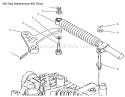 Lever Damper Diagram and Parts List for 72070 9900001-9999999 - 1999 Toro Lawn Tractor