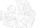 Lift Lever and H.O.C. Assembly Diagram and Parts List for 72070 9900001-9999999 - 1999 Toro Lawn Tractor