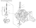 Pump Shaft Diagram and Parts List for 72070 9900001-9999999 - 1999 Toro Lawn Tractor