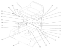 Seat Assembly Diagram and Parts List for 72070 9900001-9999999 - 1999 Toro Lawn Tractor