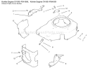 Blower Housing and Baffles Diagram and Parts List for 72070 9900001-9999999 - 1999 Toro Lawn Tractor