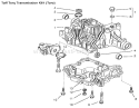 Transaxle Case Diagram and Parts List for 72070 9900001-9999999 - 1999 Toro Lawn Tractor