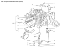 Brake Interlock Diagram and Parts List for 72070 9900001-9999999 - 1999 Toro Lawn Tractor