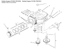 Crankcase Diagram and Parts List for 72070 9900001-9999999 - 1999 Toro Lawn Tractor