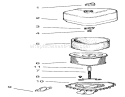 Air Intake/Filtration Diagram and Parts List for 72071 200000001-200999999 - 2000 Toro Lawn Tractor