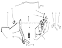 Engine Controls Diagram and Parts List for 72071 200000001-200999999 - 2000 Toro Lawn Tractor