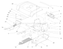 Fender & Footrest Assembly Diagram and Parts List for 72071 200000001-200999999 - 2000 Toro Lawn Tractor
