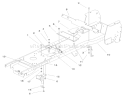 Frame Assembly Diagram and Parts List for 72071 200000001-200999999 - 2000 Toro Lawn Tractor