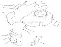 Blower Housing and Baffles Diagram and Parts List for 72071 200000001-200999999 - 2000 Toro Lawn Tractor
