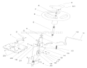 Steering Wheel & Tilt Assembly Diagram and Parts List for 72071 200000001-200999999 - 2000 Toro Lawn Tractor