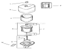 Part Location Diagram of 1288310-S1 Kohler Air Cleaner Element