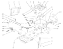 Hoodstand And Firewall Assembly Diagram and Parts List for 72052 220000001-220999999 - 2002 Toro Lawn Tractor