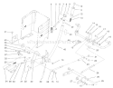 Lift Lever Arm And Height-Of-Cut Assembly Diagram and Parts List for 72052 220000001-220999999 - 2002 Toro Lawn Tractor