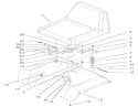 Seat Assembly Diagram and Parts List for 72052 220000001-220999999 - 2002 Toro Lawn Tractor