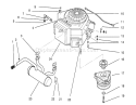 Engine and Clutch Diagram and Parts List for 72081 3900001-3999999 - 1993 Toro Lawn Tractor