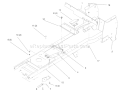 Frame Diagram and Parts List for 72084 6900001-6999999 - 1996 Toro Lawn Tractor