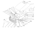 Hood And Grill Diagram and Parts List for 72084 6900001-6999999 - 1996 Toro Lawn Tractor