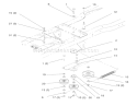 Hydro Drive Components Diagram and Parts List for 72084 6900001-6999999 - 1996 Toro Lawn Tractor