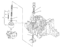 Pump Shaft Tuff Torq Transmission K61 (toro) Diagram and Parts List for 72084 6900001-6999999 - 1996 Toro Lawn Tractor
