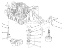 Range Shift Tuff Torq Transmission K61 (toro) Diagram and Parts List for 72084 6900001-6999999 - 1996 Toro Lawn Tractor