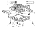Transaxle Case Tuff Torq Transmission K61 (toro) Diagram and Parts List for 72084 6900001-6999999 - 1996 Toro Lawn Tractor