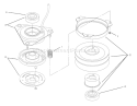 Clutch 92-6885 Diagram and Parts List for 72084 6900001-6999999 - 1996 Toro Lawn Tractor