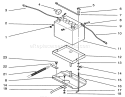 Battery Mount Assembly Diagram and Parts List for 72101 3900001-3999999 - 1993 Toro Lawn Tractor