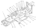 Main Frame Assembly Diagram and Parts List for 72101 3900001-3999999 - 1993 Toro Lawn Tractor