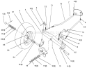 Front Axle Diagram and Parts List for 72102 6900001-6999999 - 1996 Toro Lawn Tractor